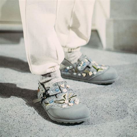 dior birkenstock flower|Dior Birkenstock clogs.